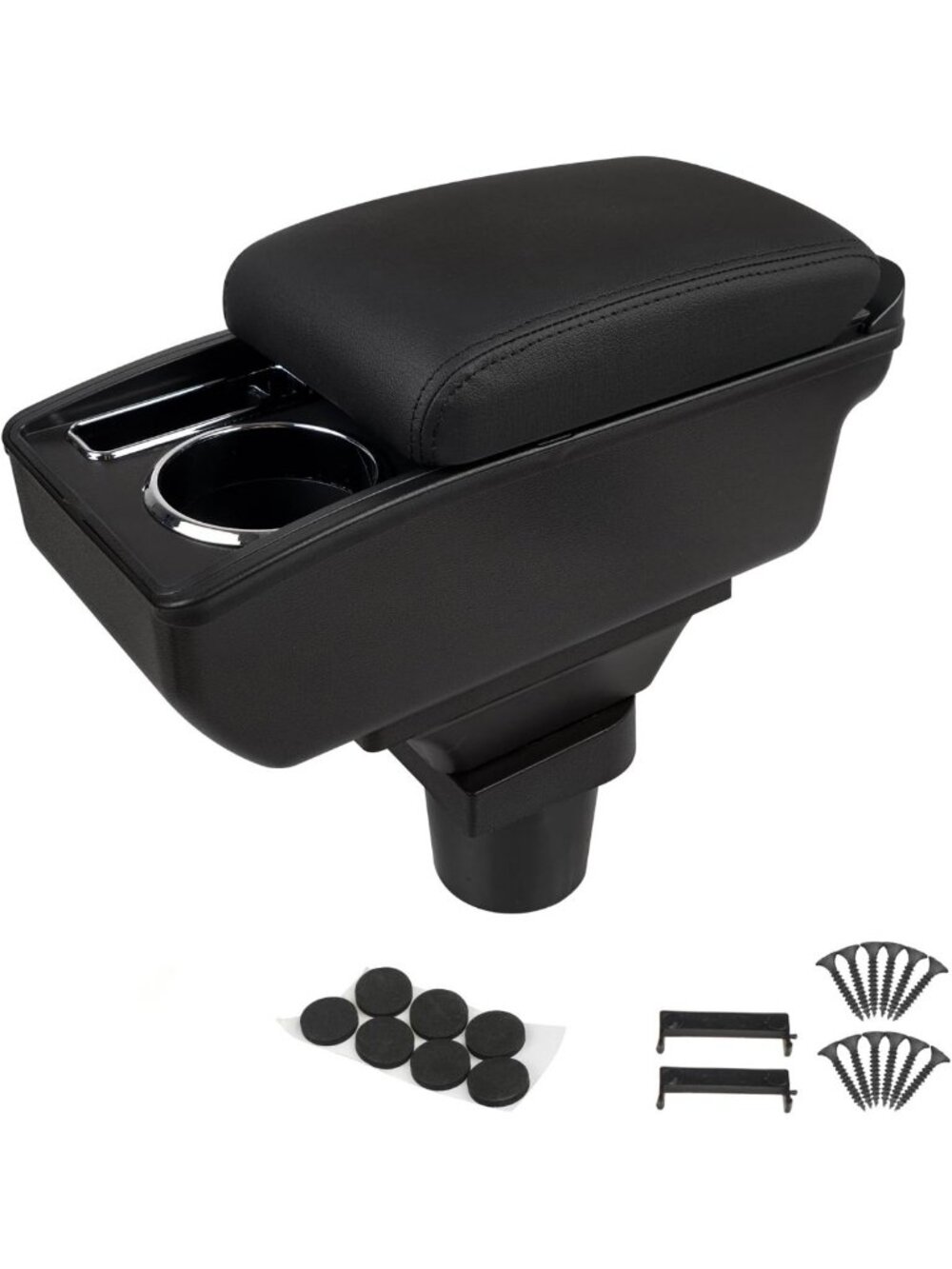 Center Console Armrest Organizer with Cup Holder for Toyota Yaris/Vitz 06-11
